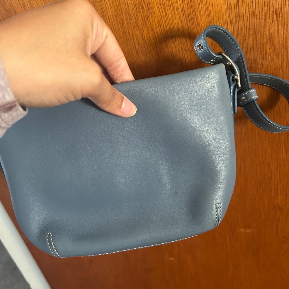 Coach mini shoulder bag, light blue - Picture 2 of 6